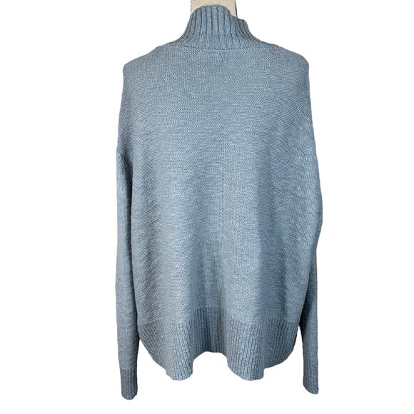 A.N.A. X-Large Cardigan Sweater Open Front Long Sleeve Stretch Puritan Blue New - Picture 4 of 7